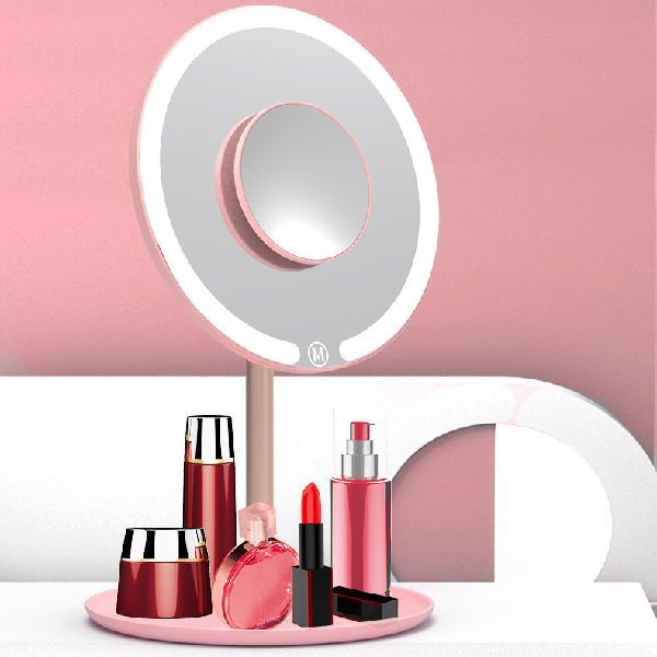 1X/5X Metal rod Led Mirror