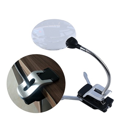 2X Led Desk Magnifier  frameless 110mm lens