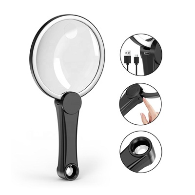 3X/8X Rechargeable Dimmable Magnifier Led